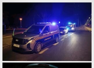 Pijany kierowca ujęty w sylwestrową noc w Tychach. Staranował słupek i uszkodził sobie samochód