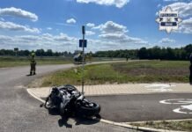 Poważny wypadek w rejonie budowanej trasy S1. 11-latek na rowerze zderzył się z motocyklem