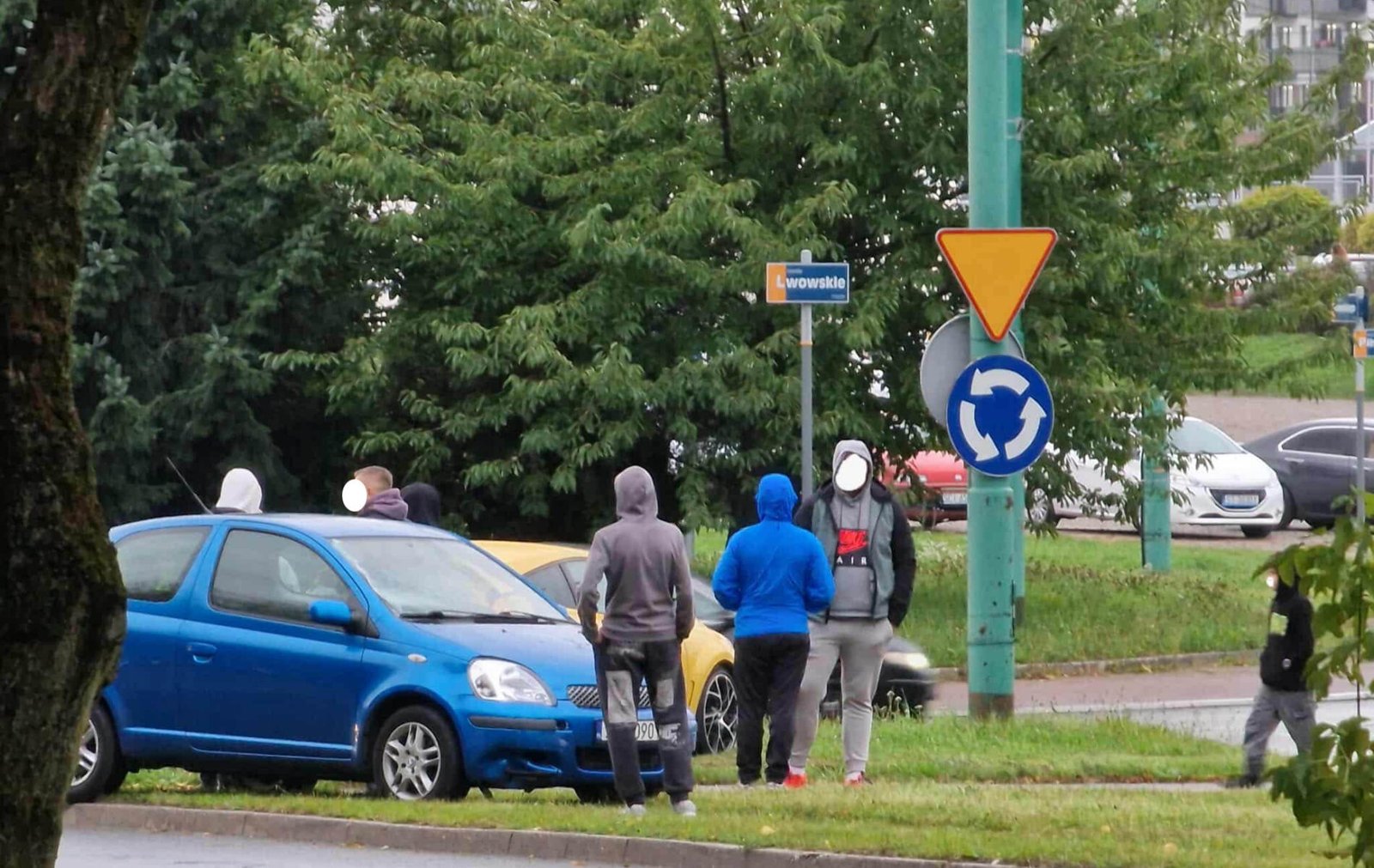 Zdarzenie na rondzie Lwowskim / fot. Tychy24.net
