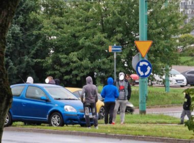 Zdarzenie na rondzie Lwowskim / fot. Tychy24.net