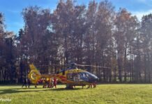 60-latka poparzona w Tychach. Helikopterem zabrano ją do szpitala w Siemianowicach