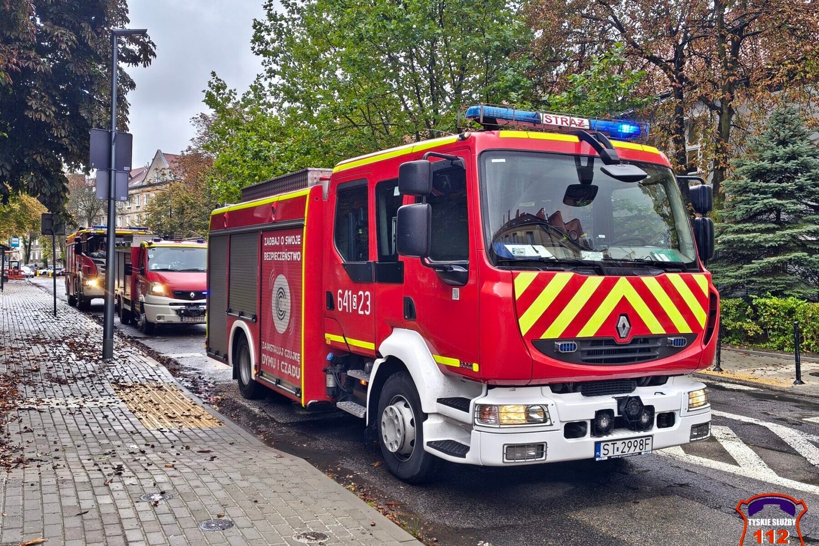 Interwencja strażaków / fot. 112Tychy.pl