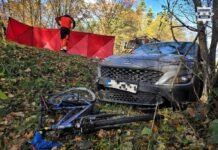 Nie żyje rowerzysta. Tragedia na ulicy Przelotowej łączącej Kobiór z Tychami