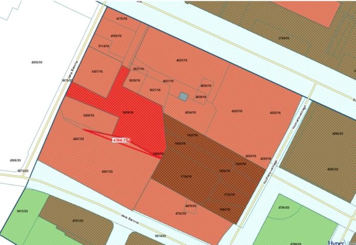 Screenshot Działka, na której ma być budowany nowy obiekt / fot. print screen