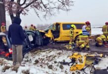 Kierowcy zakleszczeni we wrakach po czołowym zderzeniu w Bojszowach