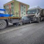 Wypadek zablokował DK44. Lądował helikopter LPR