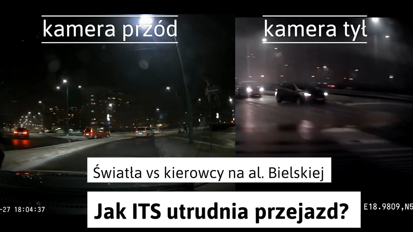 ITS paraliżuje ruch samochodów? Nagranie z al. Bielskiej pokazuje jak światła utrudniają przejazd