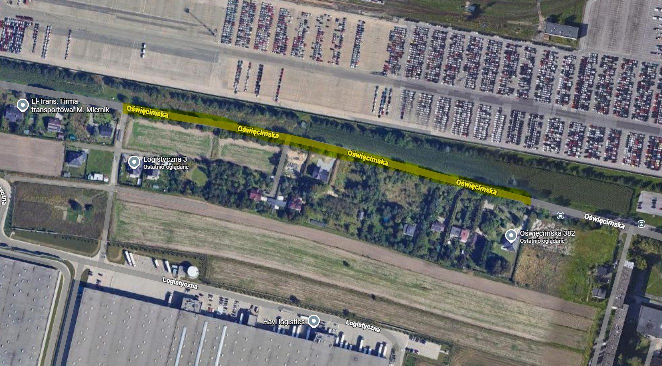 Od czwartku utrudnienia na ulicy Oświęcimskiej. Rusza budowa ciągu pieszo-rowerowego