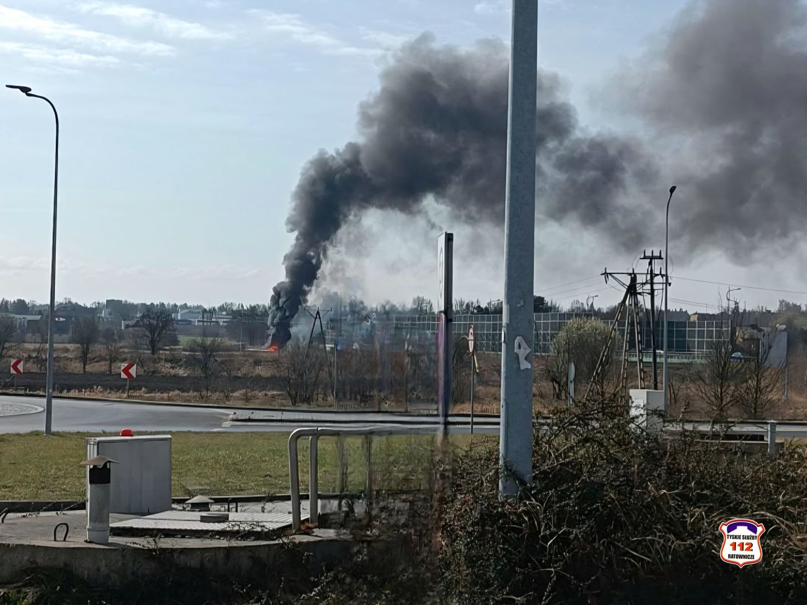 Podpalenie na ulicy Targiela w Tychach. Interweniowali strażacy