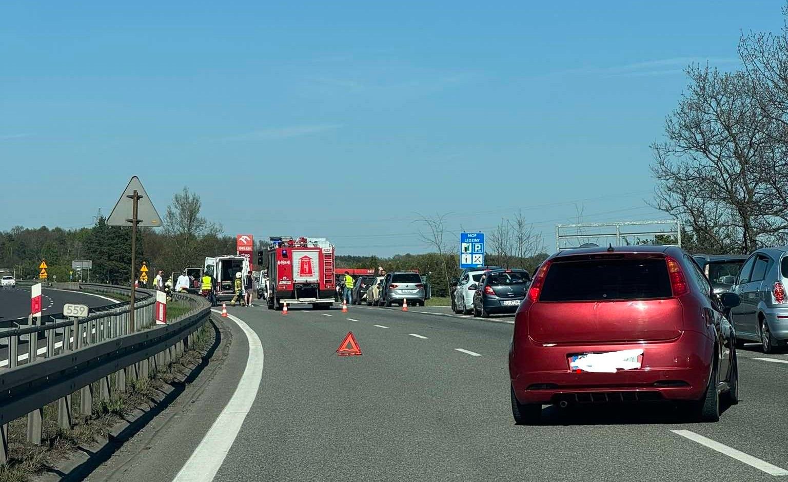 Wypadek motocyklisty na S1. Droga była całkowicie zablokowana