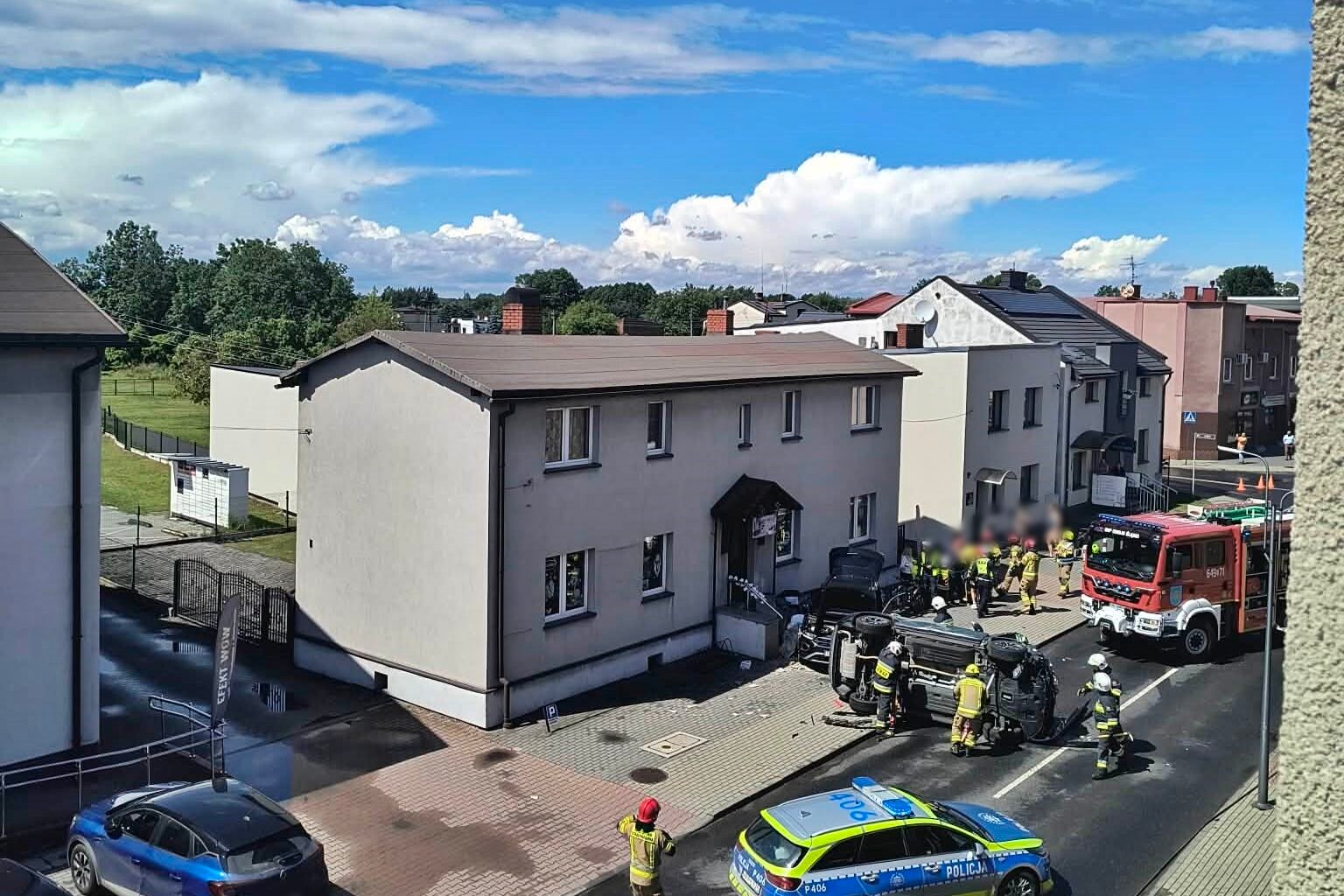 Zdarzenie w Chełmie Śląskim / fot. 112Tychy.pl