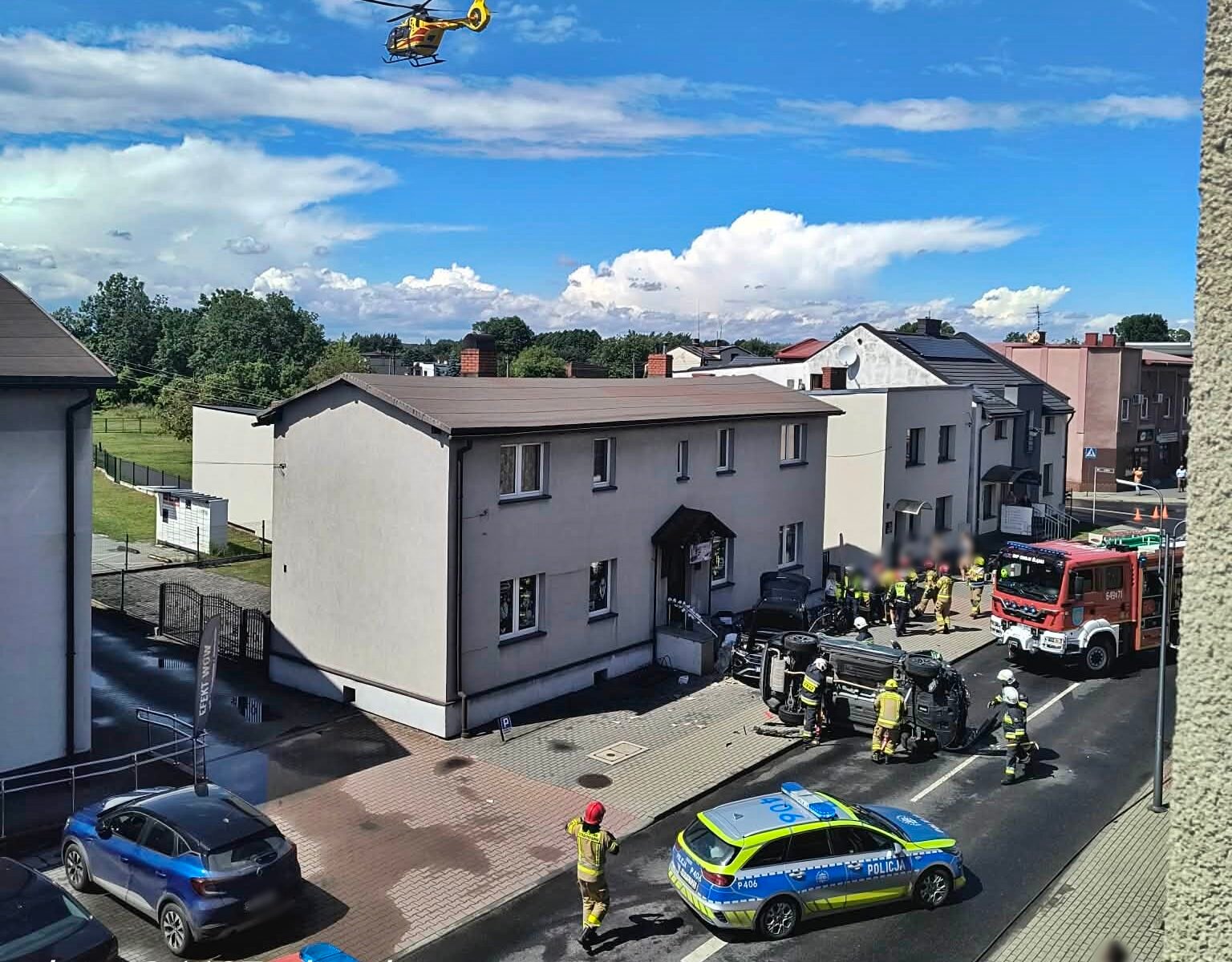 Zdarzenie w Chełmie Śląskim / fot. 112Tychy.pl