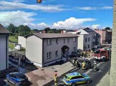 Zdarzenie w Chełmie Śląskim / fot. 112Tychy.pl