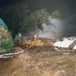 Pożar przy ulicy Długiej / fot. OSP Bieruń Stary