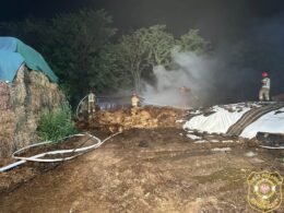 Pożar przy ulicy Długiej / fot. OSP Bieruń Stary