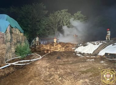 Pożar przy ulicy Długiej / fot. OSP Bieruń Stary