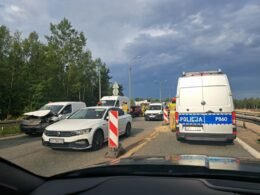 Zdarzenie na S1 / fot. użytkownik Tychy24.net