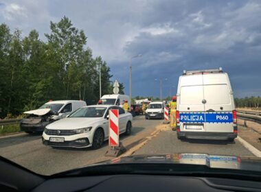 Zdarzenie na S1 / fot. użytkownik Tychy24.net