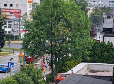 Interwencja na al. Jana Pawła II / fot. użytkownik Tychy24.net