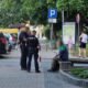 Interwencja służb wobec bezdomnego na ulicy Dmowskiego / fot. Tychy24.net