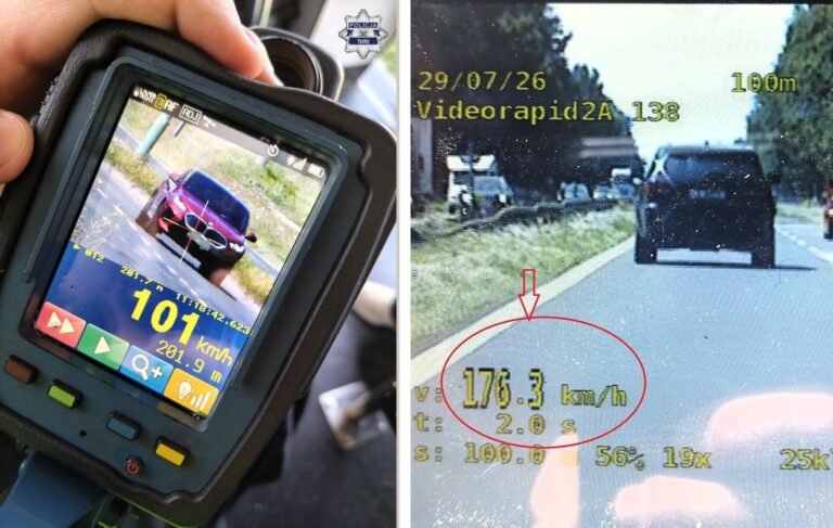 Dwa pojazdy BMW przekroczyły prędkość / fot. Policja