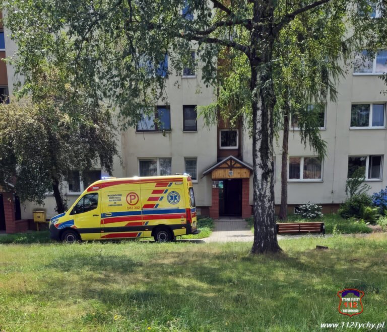 Interwencja na ulicy Orzeszkowej / fot. 112Tychy.pl