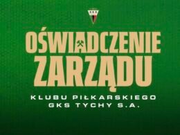 Oświadczenie zarządu / fot. GKS Tychy / Print Screen