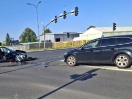 Zderzenie na skrzyżowaniu / fot. 112Tychy.pl