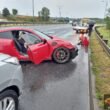 Zdarzenie na DK1 / fot. 112Tychy.pl
