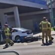 Skuter zderzył się z samochodem osobowym / fot. 112Tychy.pl