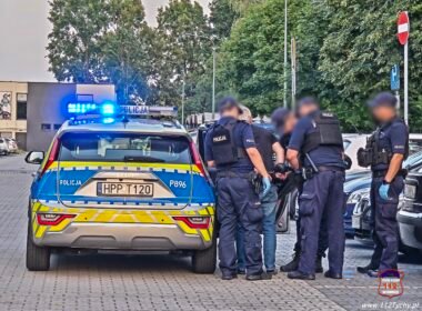 Zatrzymany lokator / fot. 112Tychy.pl