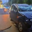Dachowanie Jeepa na ulicy Edukacji / fot. 112Tychy.pl