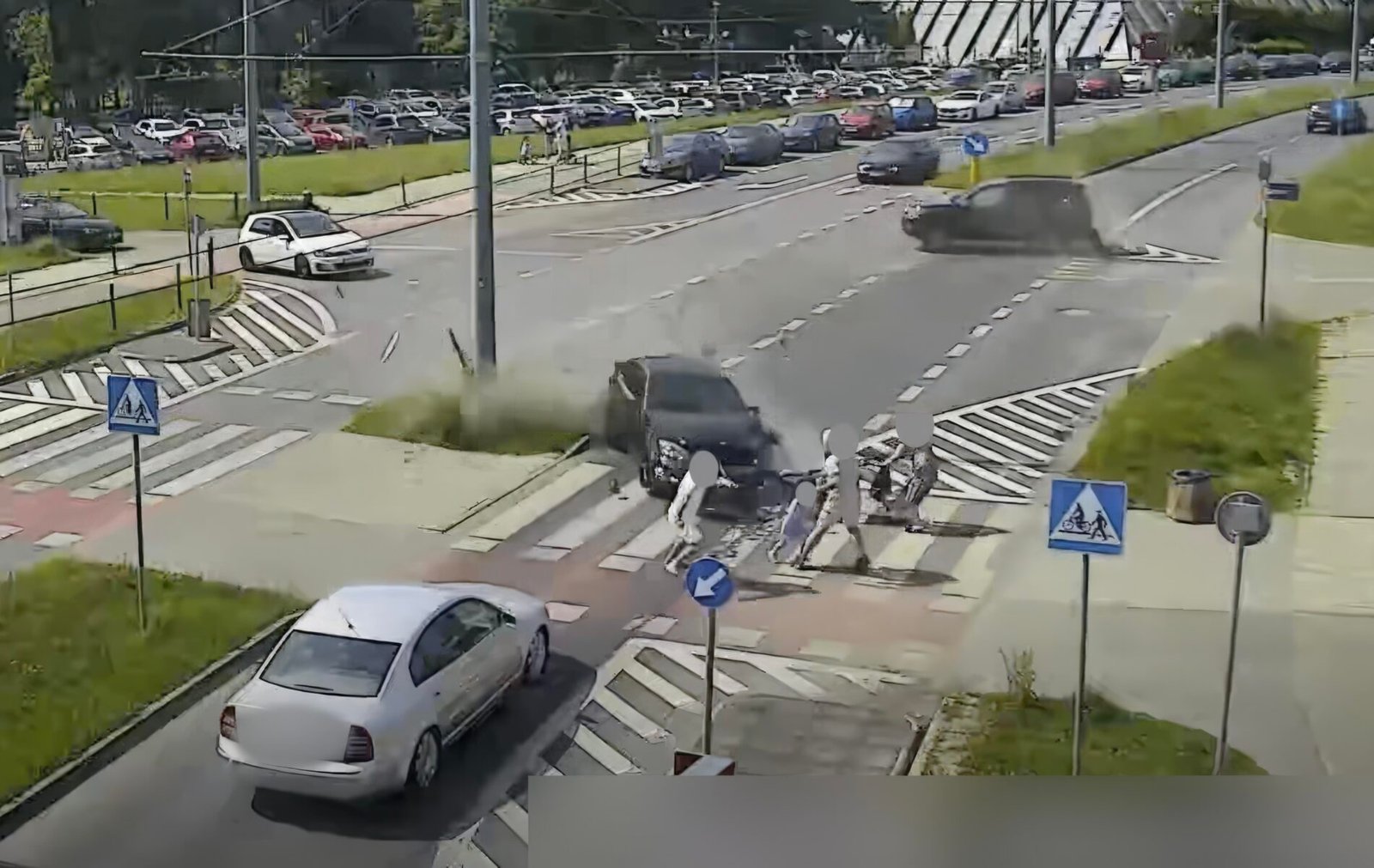 O krok od tragedii na Paprocanach / fot. Tychy na Drodze