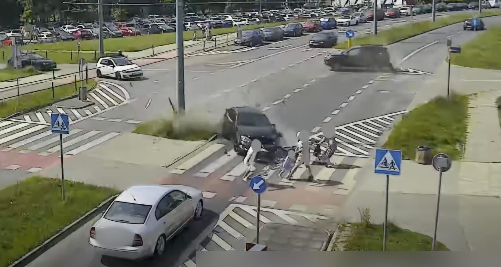 O krok od tragedii na Paprocanach / fot. Tychy na Drodze
