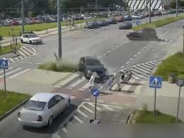 O krok od tragedii na Paprocanach / fot. Tychy na Drodze