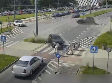 O krok od tragedii na Paprocanach / fot. Tychy na Drodze