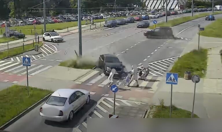 O krok od tragedii na Paprocanach / fot. Tychy na Drodze
