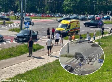 Zdarzenie na ulicy Sikorskiego / fot. 112Tychy / Tychy na Drodze