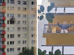 74-latek podpalił mieszkanie / fot. użytkownicy Tychy24.net