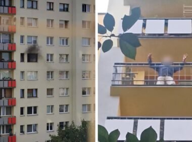 74-latek podpalił mieszkanie / fot. użytkownicy Tychy24.net