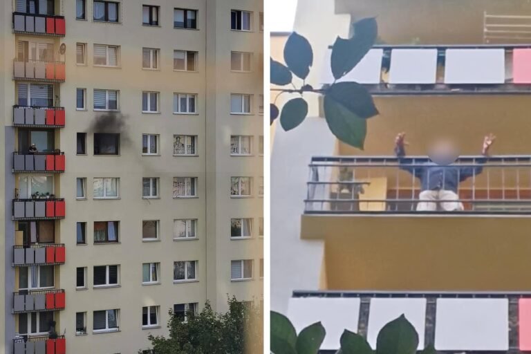 74-latek podpalił mieszkanie / fot. użytkownicy Tychy24.net