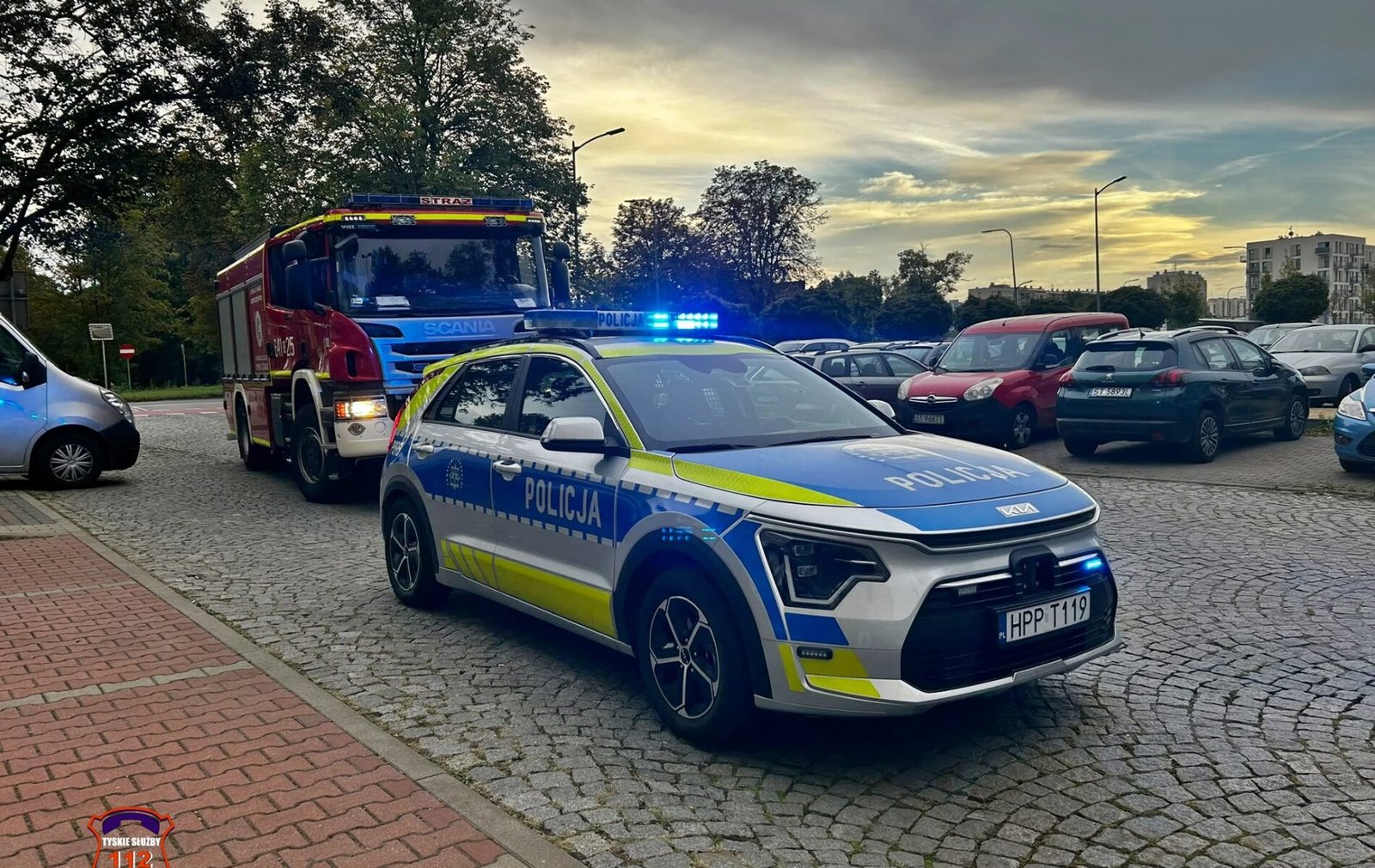 Interwencja na ulicy Bielskiej / fot. 112Tychy.pl