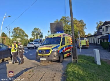 Zdarzenie na ulicy Mikołowskiej / fot. 112Tychy.pl