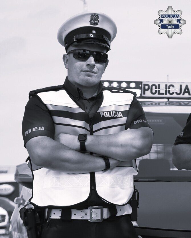 Nie żyje mł. asp. Robert Foltyniak, policjant tyskiej drogówki / fot. Policja Tychy