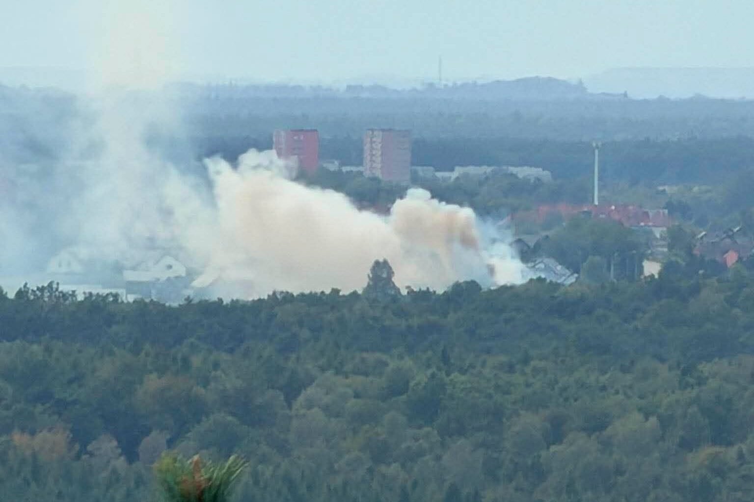 Pożar przy ulicy Dołowej / fot. 112Tychy.pl