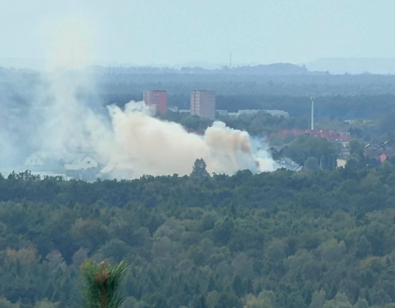 Pożar przy ulicy Dołowej / fot. 112Tychy.pl