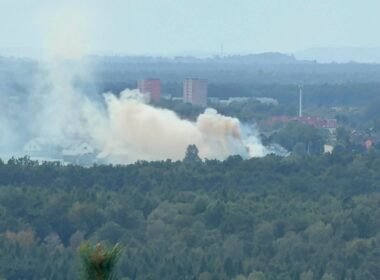 Pożar przy ulicy Dołowej / fot. 112Tychy.pl