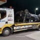 Samochód dachował na DK86 / fot. 112Tychy.pl