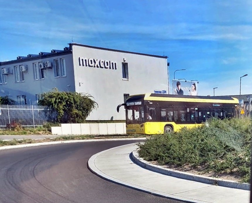 Autobus wodorowy zablokował rondo / fot. 112Tychy.pl