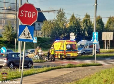 Potrącenie dziecka / fot. 112Tychy.pl